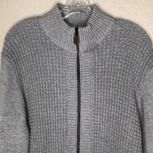 S. Oliver gray knitted cotton cardigan, full zip